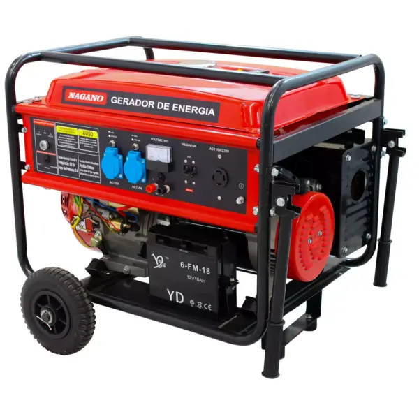 Gerador de Energia a Gasolina 10kva Monofásico 110v/220v Partida Elétrica