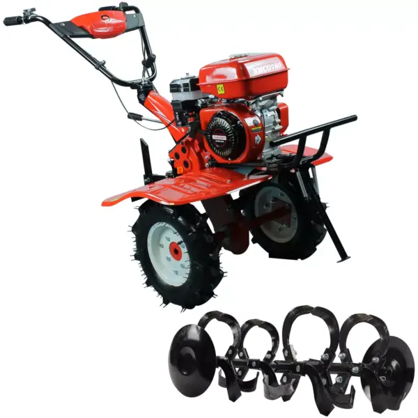 Microtrator Motocultivador Monocilíndrico a Gasolina 7HP 4 Tempos OHV Refrigerado a Ar 212cc Tipo Tobata - NMCG780