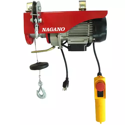 Talha Guincho Elétrica 1050 Watts, 110V, Capacidade 300 a 600 kg, Elevação de 6/12 m - TE361