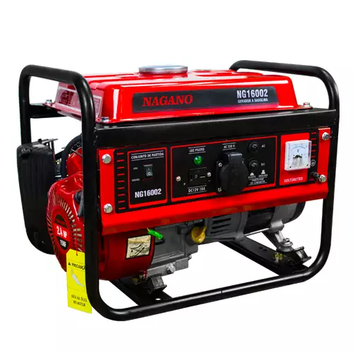 Gerador de Energia a Gasolina 1.25 KVA Monofásico Partida Manual