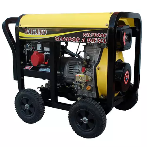 Gerador de Energia a Diesel, Trifásico 220/380v, 6 kva, Partida elétrica - ND7000E3D