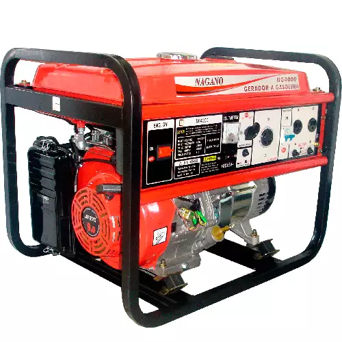 Gerador de Energia a Gasolina, 4 tempos, Monofásico, 4 KVA, Partida manual - BIVOLT 110/220v - NG4000 110/220v