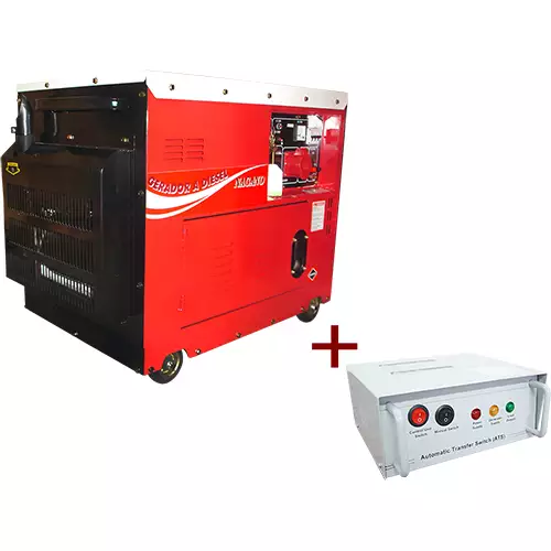 Gerador de Energia a Diesel Trifásico Silenciado cabinado 6.0 kva partida elétrica - ND7000ES3QTA