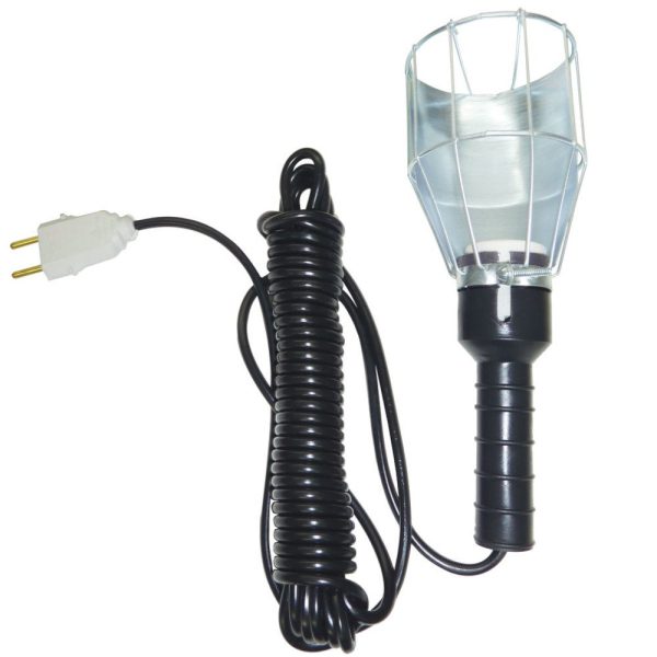 Pendente de Luz CF014 Bivolt com Protetor em Arame e Cabo PP 7m RONDON-CF014