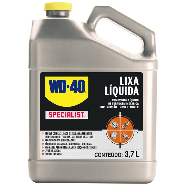 Specialist Lixa Líquida - Removedor de Ferrugem - Galão 3,7 Litros WD-40-497690