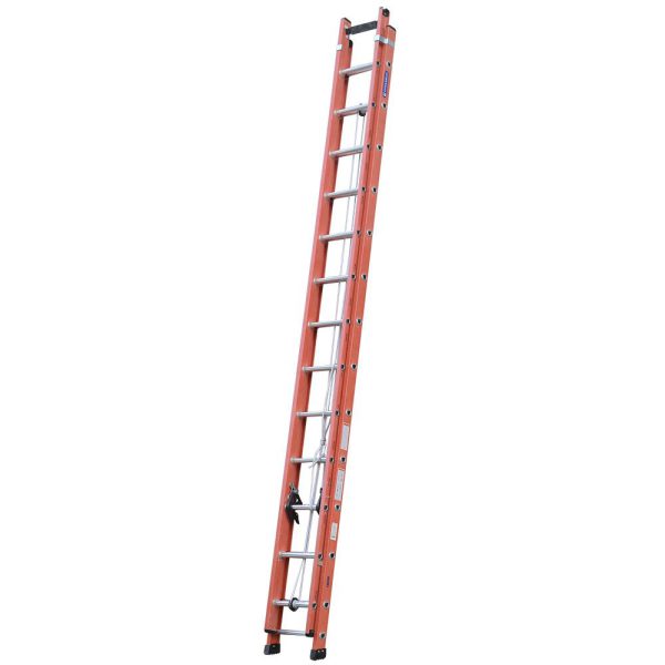 Escada Extensível Vazada Laranja com 23 Degraus Úteis 4.25x7.20m COGUMELO-EFV-23