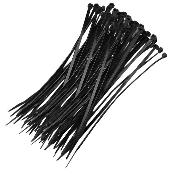 Abraçadeira de Nylon Preta 280 x 4,8 mm com 100 Unidades VONDER-2815280101