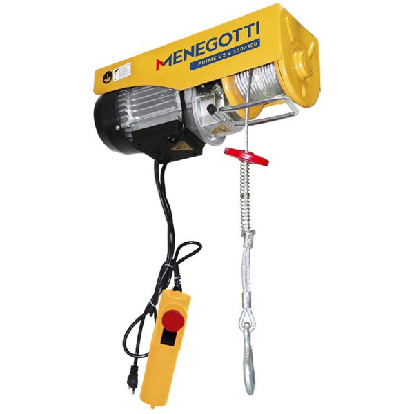 Guincho de Coluna Prime 150/ 300Kg 650W 220V Monofásico MENEGOTTI-PRIME-V2-150