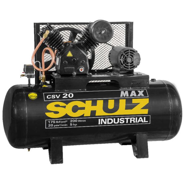Compressor de Ar Max CSV 20 Pés 200L 5HP 220/380V - Trifásico SCHULZ-9229241-0