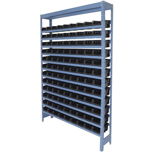 Estante Porta Componente com 108 Caixas Preta Nr. 3 NOCRAM-NE1083P