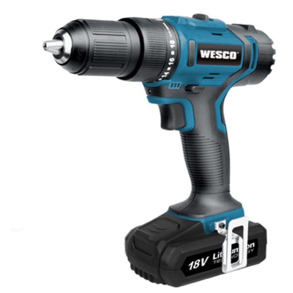 Furadeira de Impacto a Bateria 18V Li-ion 1/2 Pol. com Carregador WESCO-WS2937