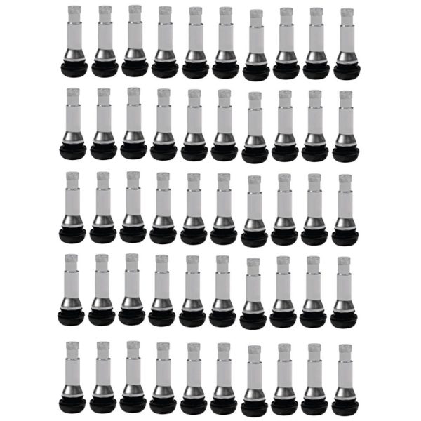 Válvula para Pneus sem Câmara TR414 Cromado 11,5mm com 50 Unidades JEDAL-821414ZAC