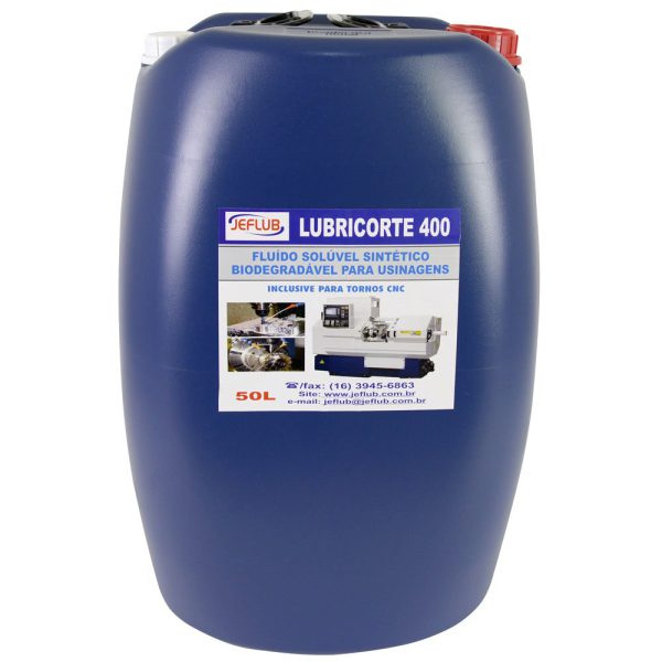 Fluído Solúvel Sintético Biodegradável Lubricorte 400 50L para Usinagens JEFLUB-830000002004
