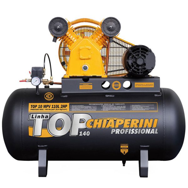 Compressor de Ar RCV IP2 com Cilindro em V 110L 2HP 220/380V - Trifásico CHIAPERINI-TOP10TRI
