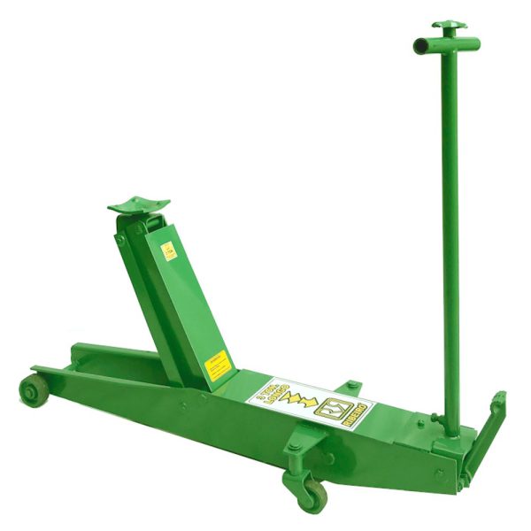 Macaco Jacaré Hidráulico 3 Toneladas Longo Verde com Roda de Ferro Profissional RIBEIRO-RM0027