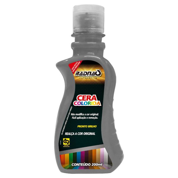 Cera Colorida Automotiva Prata 200ml RADNAQ-RQ1161-01