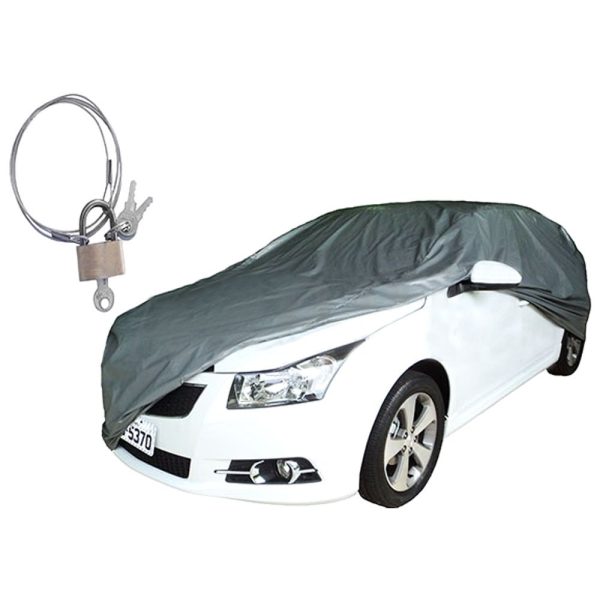 Capa para Cobrir Automóveis com Forro e Cadeado Tamanho M CARRHEL-282