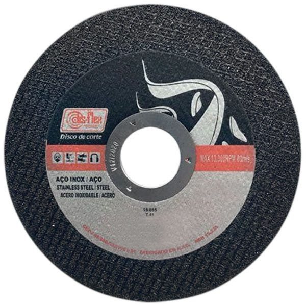 Disco de Corte Extra Fino Prata 4.1/2 x 1/25 x 7/8 Pol. DISFLEX-15.055