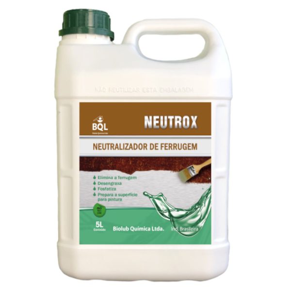 Neutralizador de Ferrugem Neutrox 5 Litros BIOLUB-1140