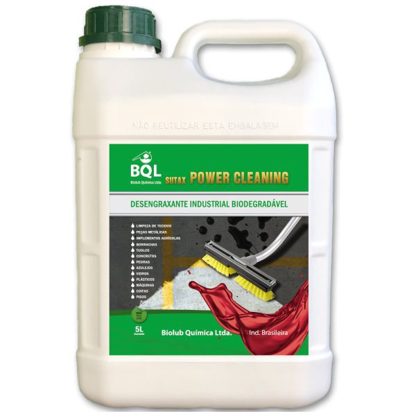 Desengraxante Solúvel Sutax Power Cleaning 5 Litros BIOLUB-2105