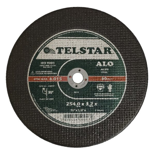 Disco de Corte ALO41 10 x 1/8 x 3/4Pol. TELSTAR-301213