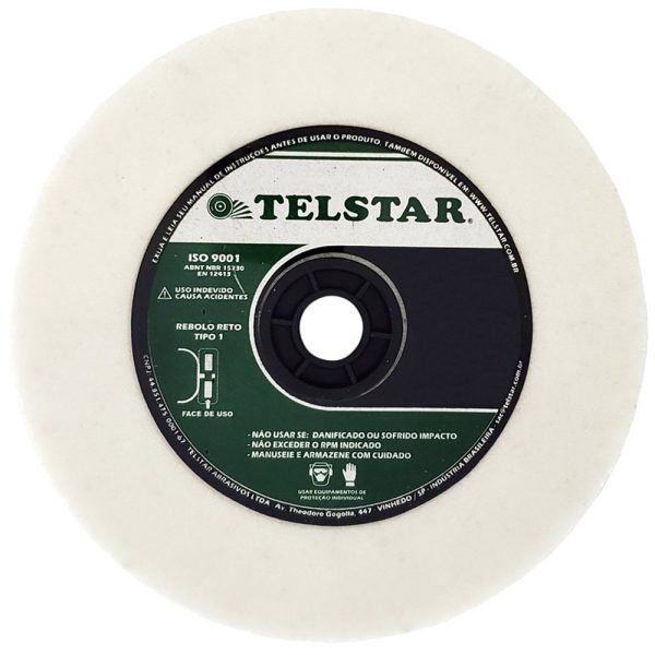 Rebolo Reto T1 AA100 Branco 6 x 3/4 x 1.1/4 Pol. TELSTAR-308038
