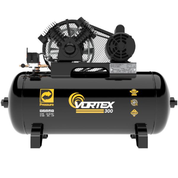 Compressor de Ar Vortex 300 2HP 10 Pés 100L 110/220V PRESSURE-8975701241