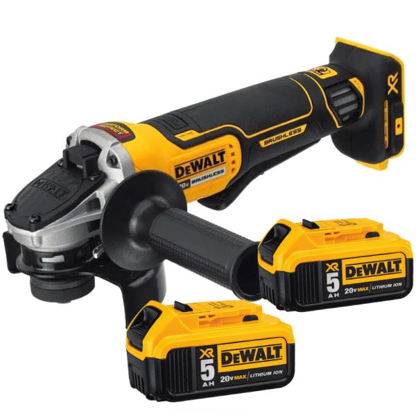 Esmerilhadeira Angular 4.1/2 Pol. 20V Brushless com 2 Baterias e Carregador DEWALT-DCG413P2-BR