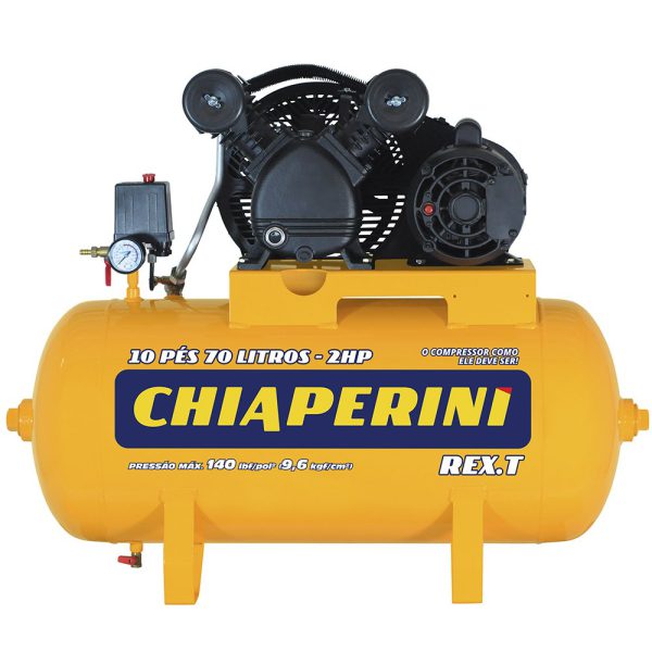 Compressor de Ar 10 Pés 2HP 70L 110/220V CHIAPERINI-022776