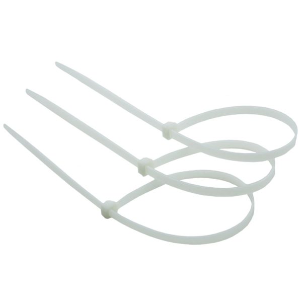 Abraçadeira de Nylon Branca 2,50 x 100 mm com 100 Unidades THOMPSON-599
