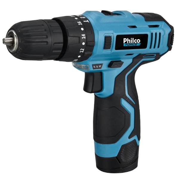 Parafusadeira Furadeira de Impacto PPF03 3/8 Pol. 12V Lítio com Fonte Bivolt PHILCO-51105018