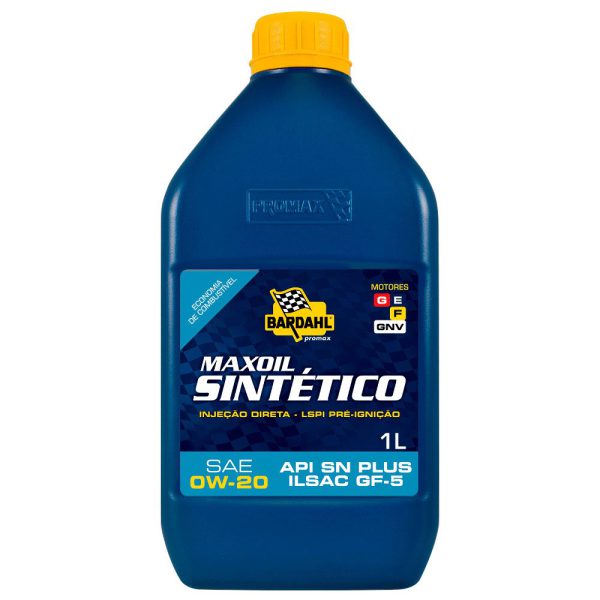 Óleo Lubrificante para Motor Maxoil Sintético 0W-20 1 Litro BARDAHL-428283