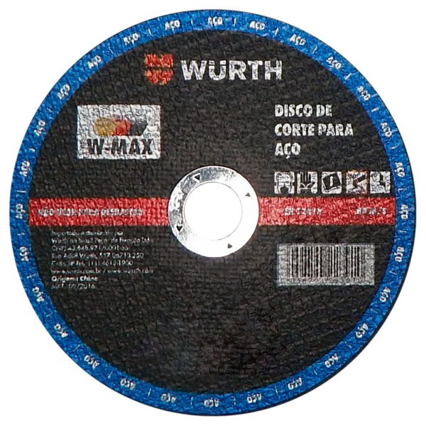 Disco de Corte W-Max 9 Pol. para Aço WURTH-5986230102