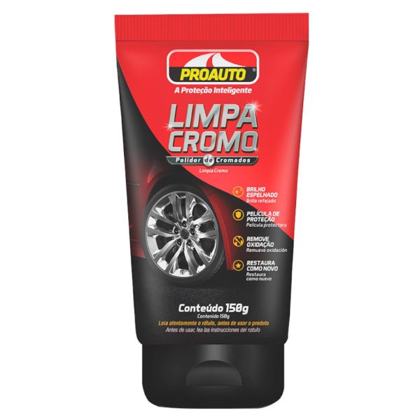 Limpa Cromo Polidor de Cromados 150g PROAUTO-00590