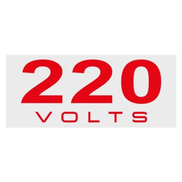 Placas de Sinalização 220 Volts 4 x 1,5 cm 16 Unidades BEMFIXA-6648