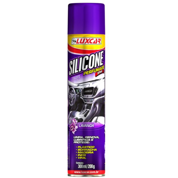 Silicone Spray Perfumado Lavanda 300ml/ 200g LUXCAR-2570