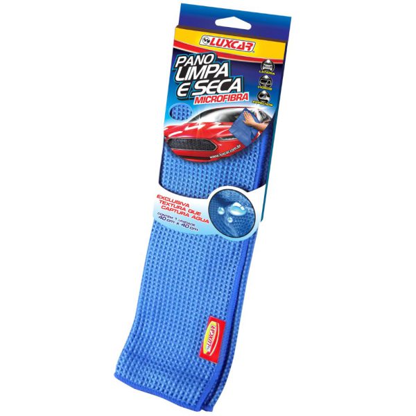 Pano Limpa e Seca em Microfibra 40 x 40cm LUXCAR-2430