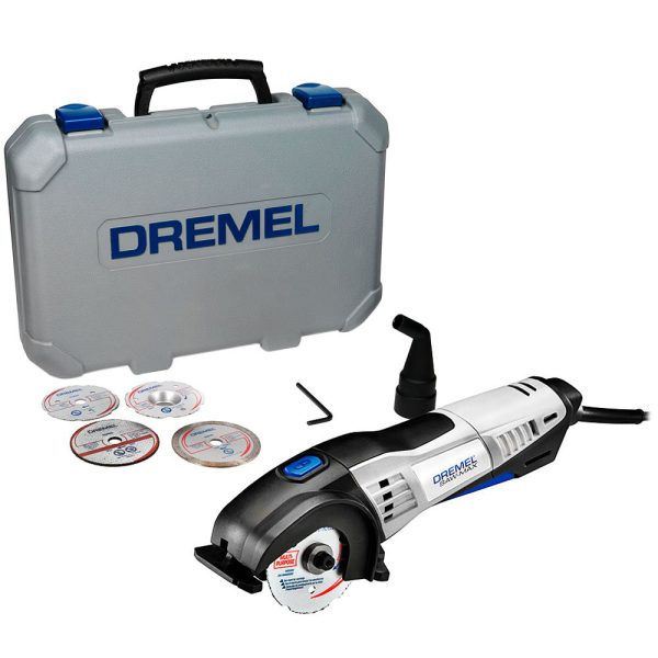 Mini Serra Multiuso SM20 710W 110V com Acoplamento 4 Discos e Maleta DREMEL-SAW-MAX-MA