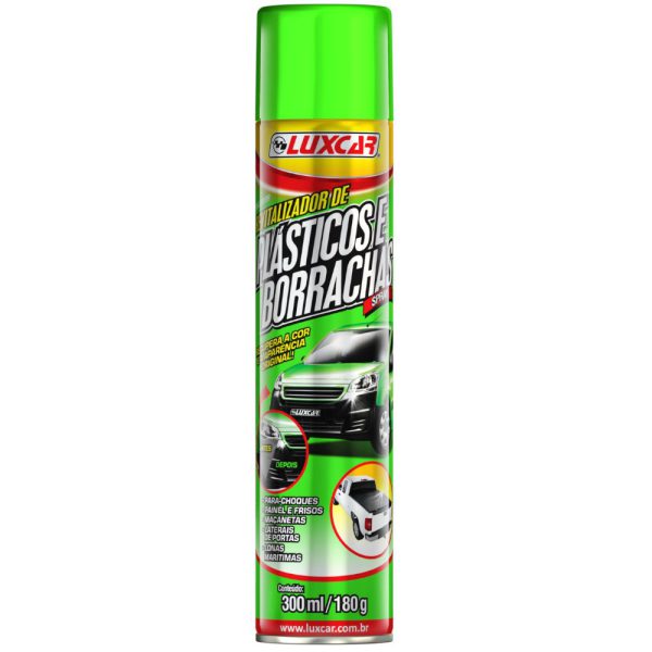 Spray Revitalizador de Plásticos e Borrachas 300ml/ 180g LUXCAR-4760