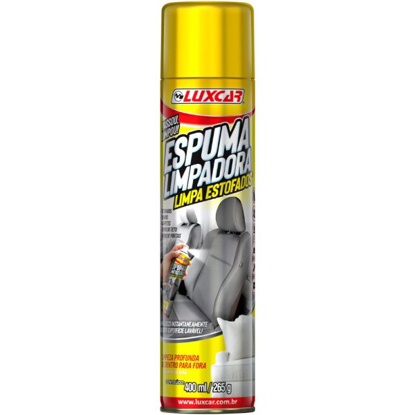 Espuma Spray Limpadora de Estofados 400ml/ 265g LUXCAR-2600