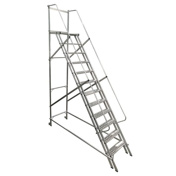 Escada Plataforma Trepadeira 11 Degraus 3,0m ESCALEVE-TRE-300-2R