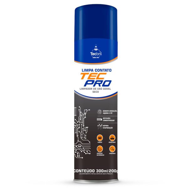 Limpa Contato Elétrico Spray TecPro 300ml/200g TECBRIL-592.0152