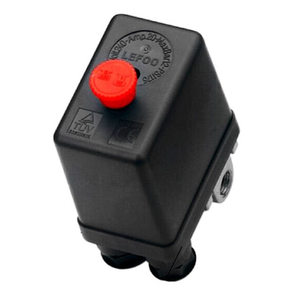 Pressostato para Compressor de Ar 80-120 PSI Baixa Pressão 1/4" NPT LEFOO-LF10-L4H11121/80-120