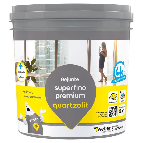 Rejunte Super Fino Preto Ônix 2kg QUARTZOLIT-0110000700002PT