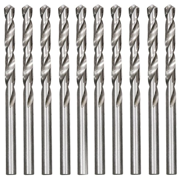 Broca de Aço Rápido Polido HSS para Metal 10mm com 10 Unidades MTX-715999