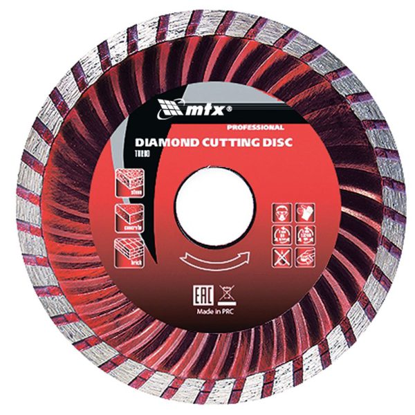 Disco de Corte Diamantado Turbo 115x22,2mm Corte Seco MTX-731789