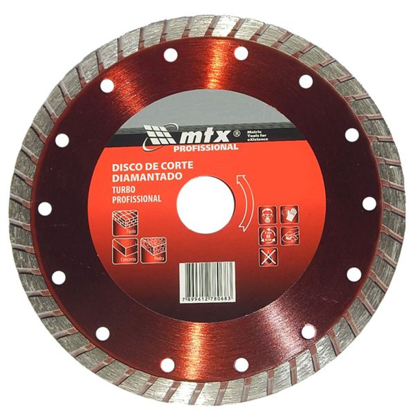 Disco de Corte Diamantado Turbo 230x25,4mm Corte Seco MTX-731709