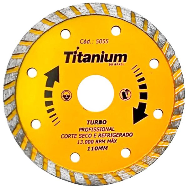 Disco Diamantado Turbo 110mm x 22mm TITANIUM-5055