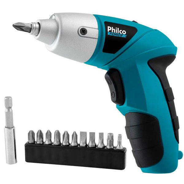 Parafusadeira PPF01 4,8V com Carregador Bivolt e 11 Bits PHILCO-51105012