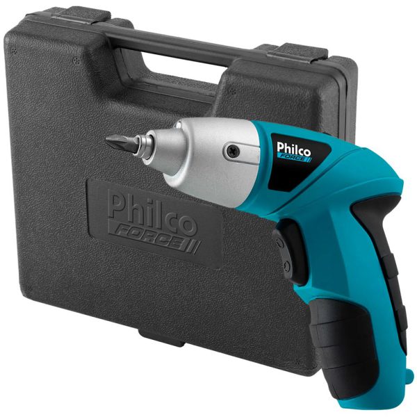 Parafusadeira PPF01MF 4,8V com Carregador Bivolt Maleta e Acessórios PHILCO-51105014